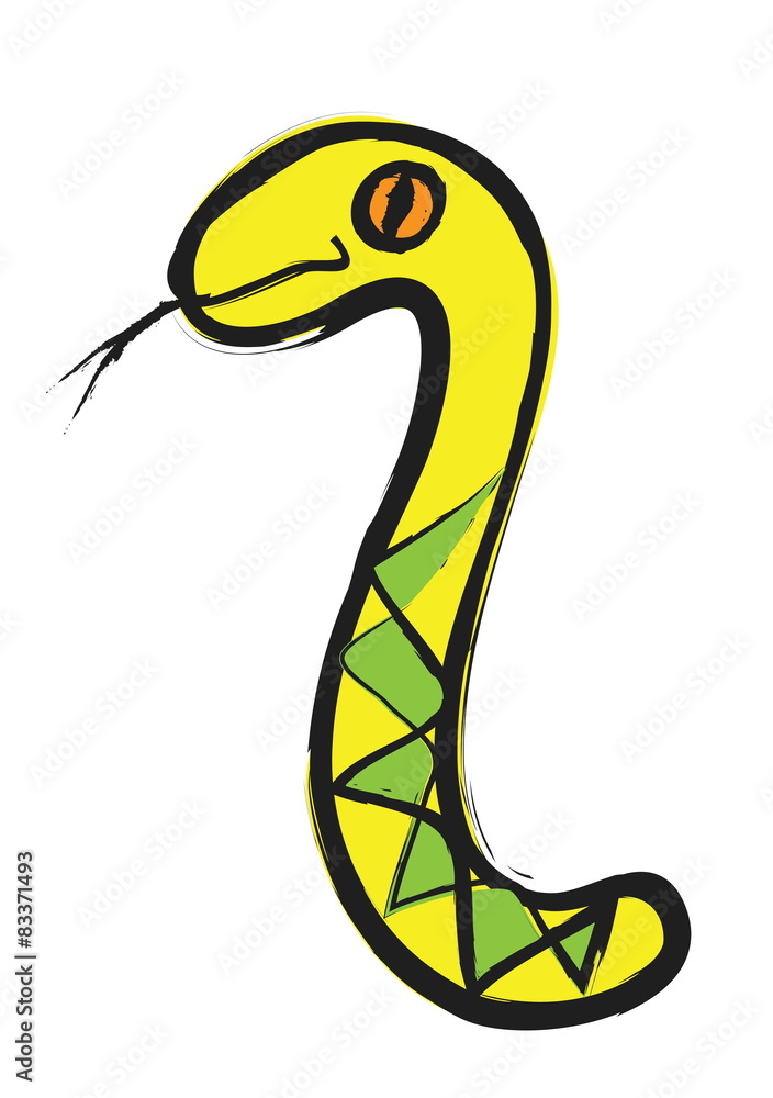 Fototapeta premium cartoon snake 