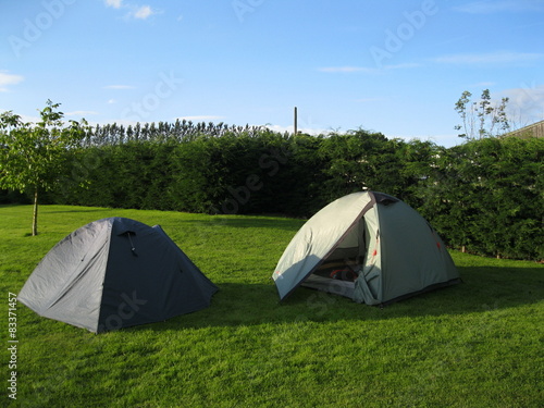 Camping with two tents