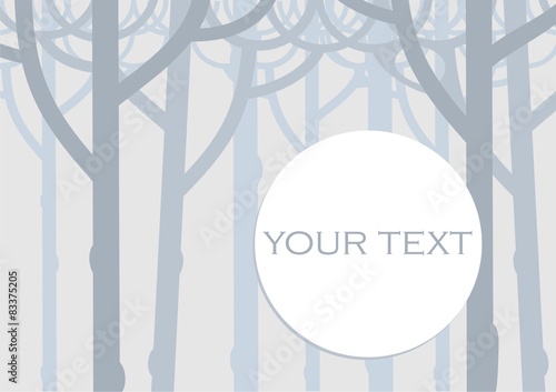 Background of silhouettes. Background from silhouettes of trees.