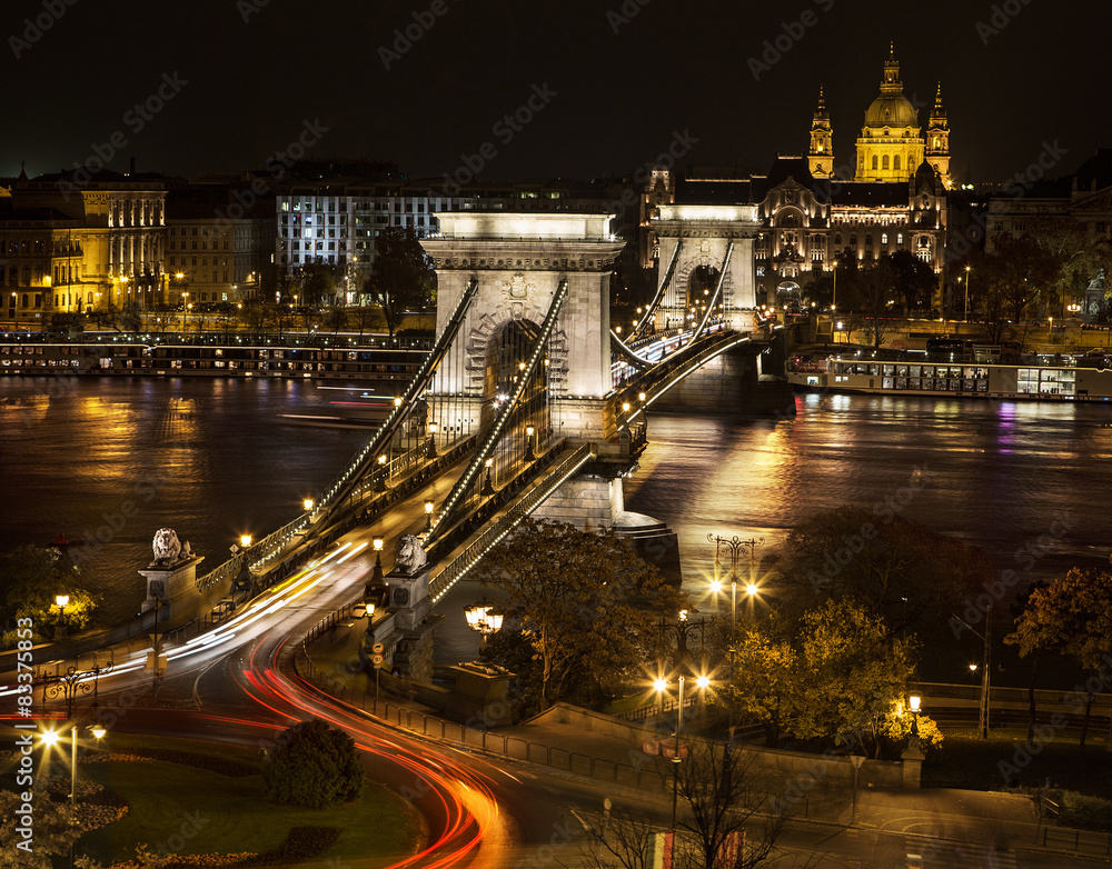 Obraz premium Chain Bridge in Budapest