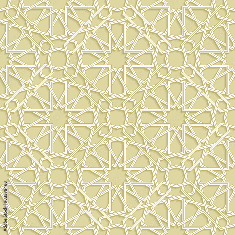 Islamic Star Gold Pattern, Vector Illustration Stock Vector | Adobe Stock