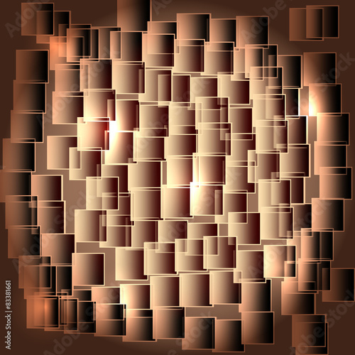 Vektor Hintergrund - Quadrate - braun