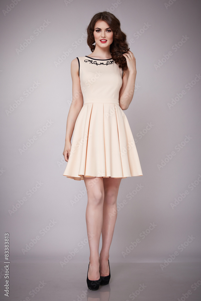 Beauty fashion clothes casual collection woman model brunette Beauty fashion clothes casual collection woman model brunette
