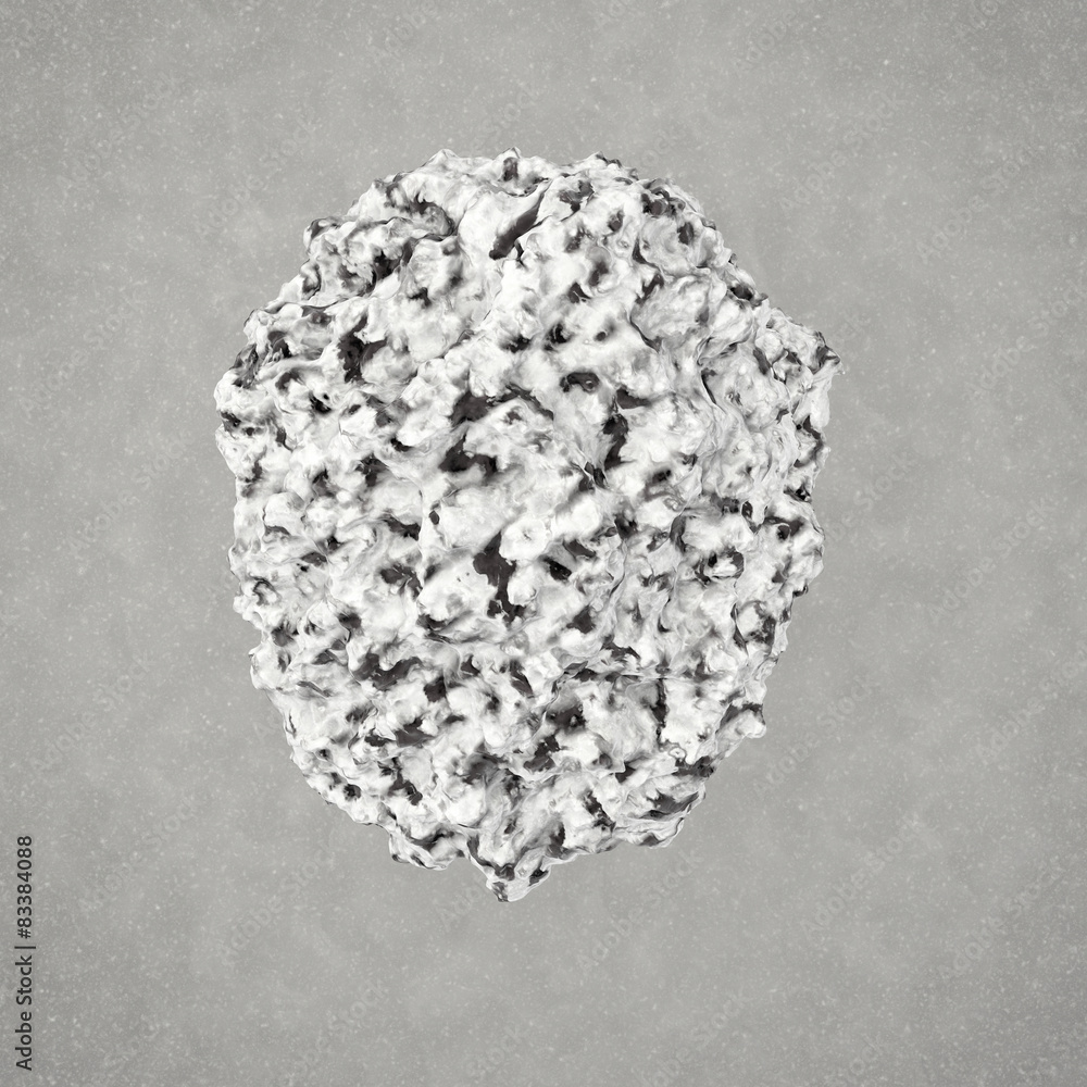 Staubkern - makro - 3d Render Staubkern - makro - 3d Render