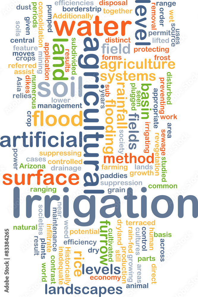 Irrigation background concept