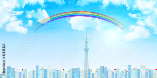 スカイツリー　空　建物