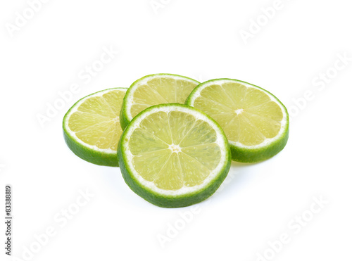 Fresh lemon Isolated on white background