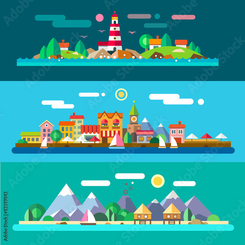 Landscapes by the sea
