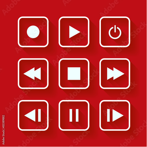  Media player control buttons