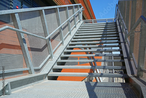 Escalier métallique extérieur
