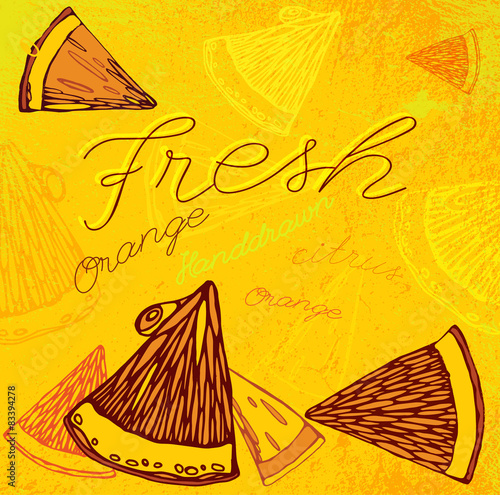 Handdrawn Orange