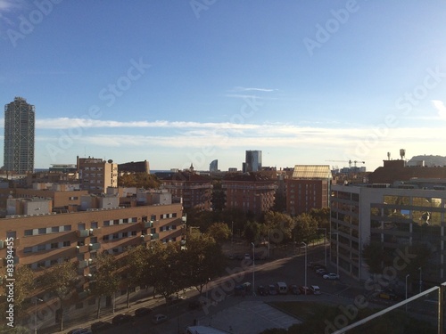 at the balcony