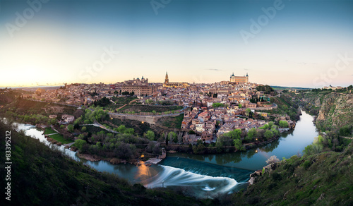 medieval Spain - Toledo over sunset
