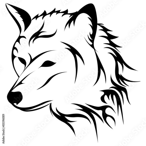 howling wolf vector illustration