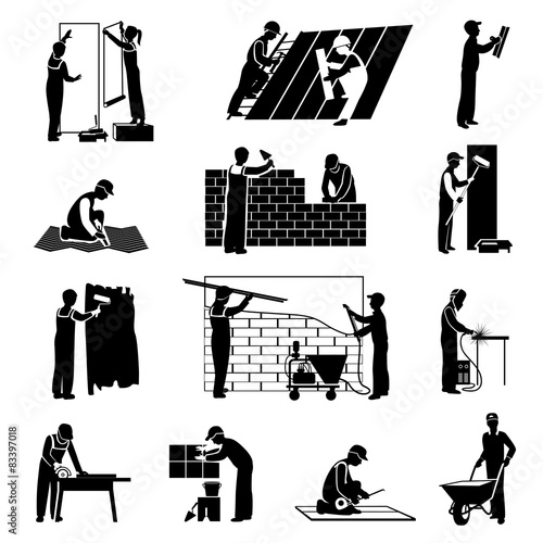 Worker Icons Black