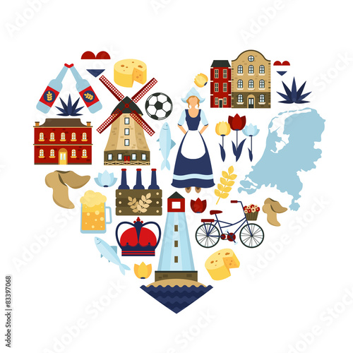 Netherlands Heart Concept