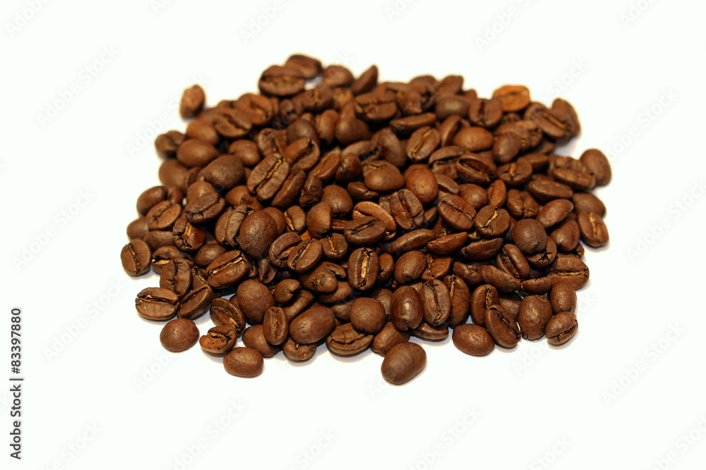 Coffee beans isolated on white Coffee beans isolated on white
