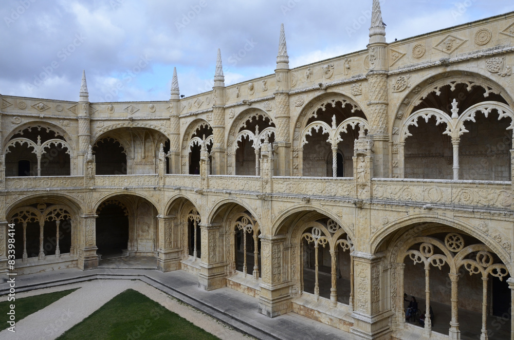 Innenhof Kloster Jeronimos, Lissabon