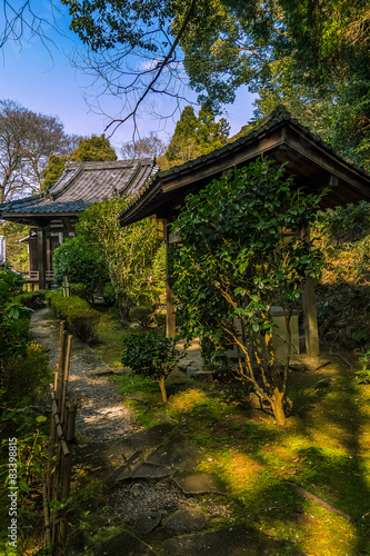 Japońska świątynia w lesie © onedi