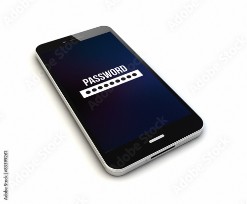 password smartphone render