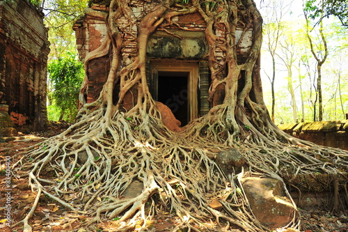 Ruins of Koh Ker Temple in Cambodia photo