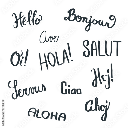 Handwritten greetings