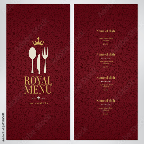 Restaurant menu design