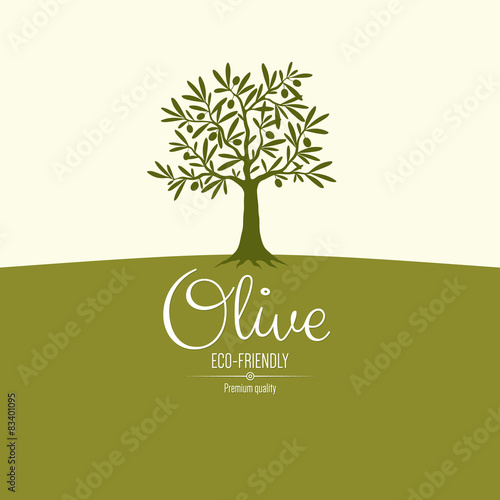 Olive label design