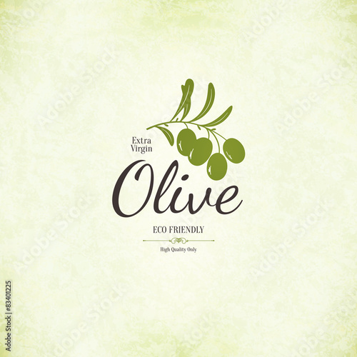 Olive label design