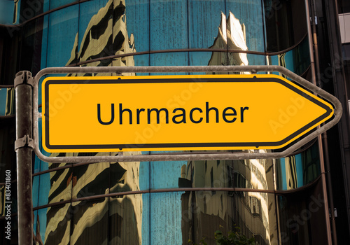 Strassenschild 42 - Uhrmacher