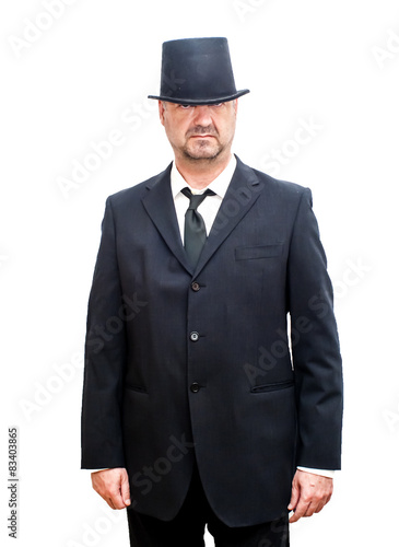 Businessman with a hat