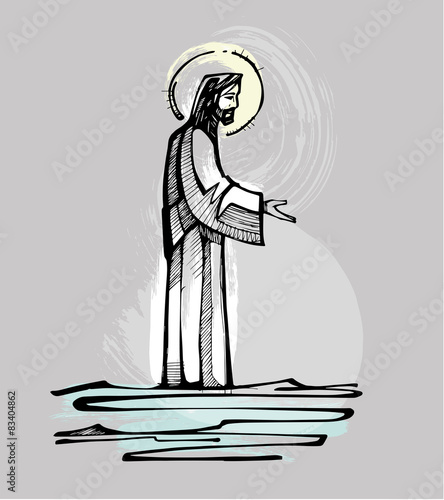 Jesus walking on the water