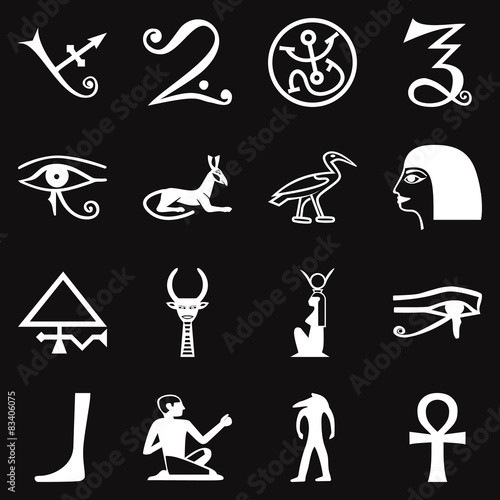 Egypt symbols. Vector format