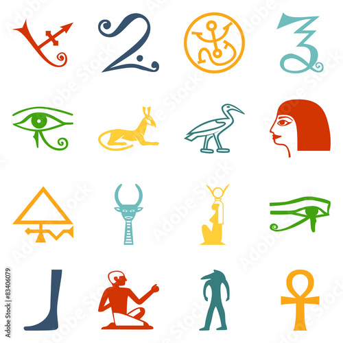 Egypt symbols. Vector format