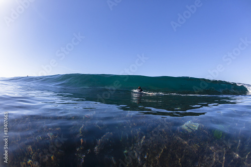 Wave Shallow Reef Water Surfer Escape