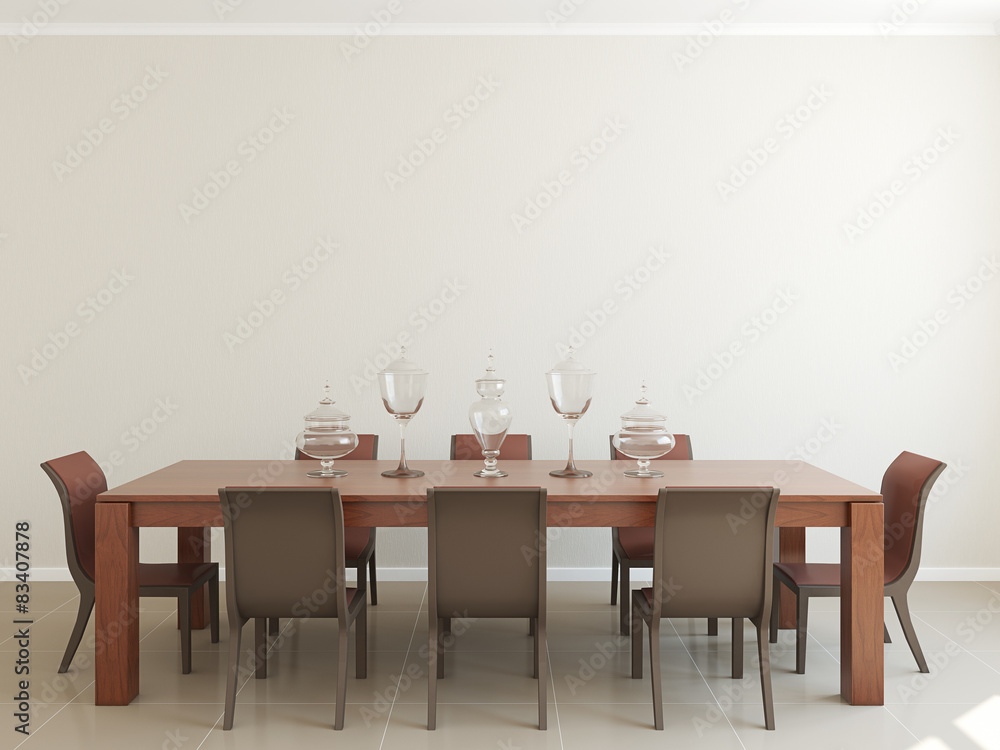Dining-room interior. Dining-room interior.