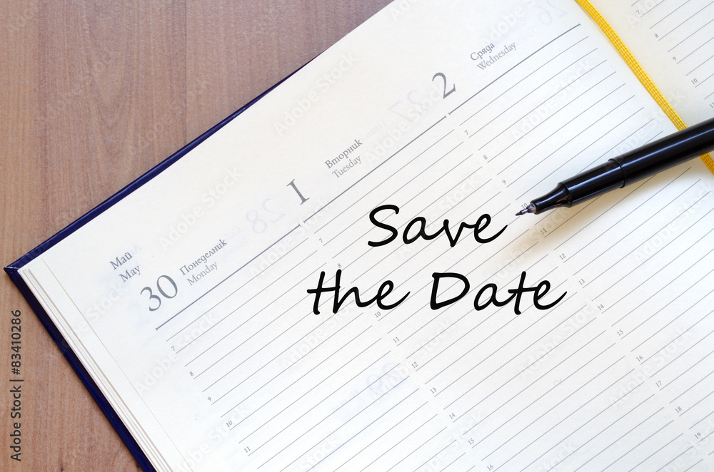 Save the date concept Save the date concept