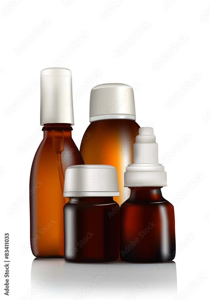 Fototapeta premium the medicine in the bottle
