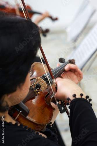 Women Violinist Playing Classical Violin