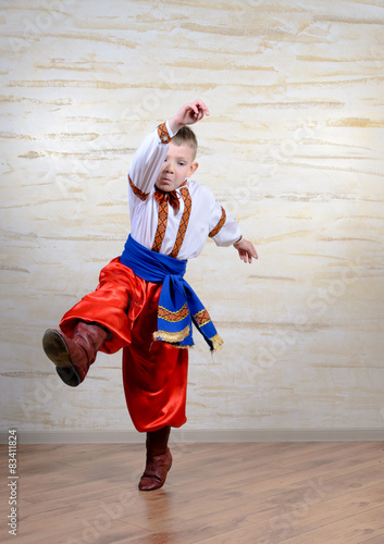 Talented child performing a traditional dance