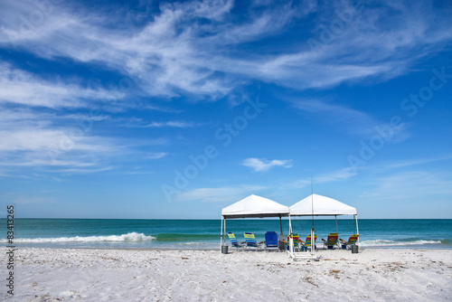 Beach Shelter and Chairs