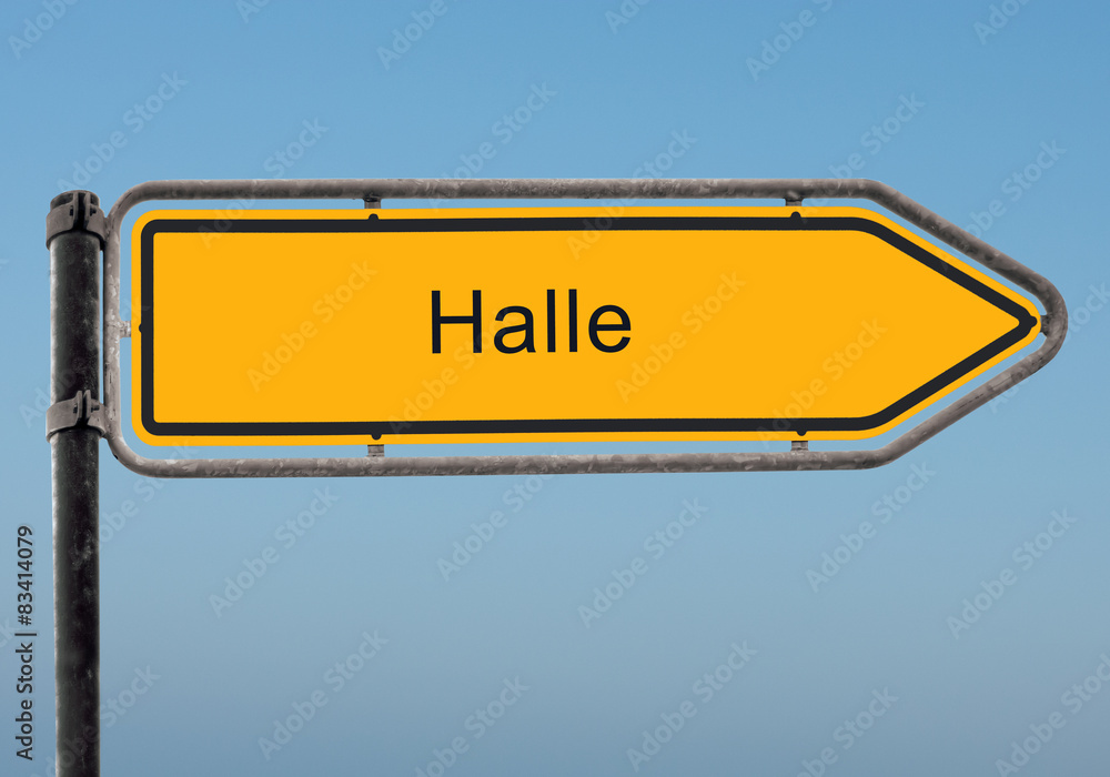Strassenschild 35 - Halle