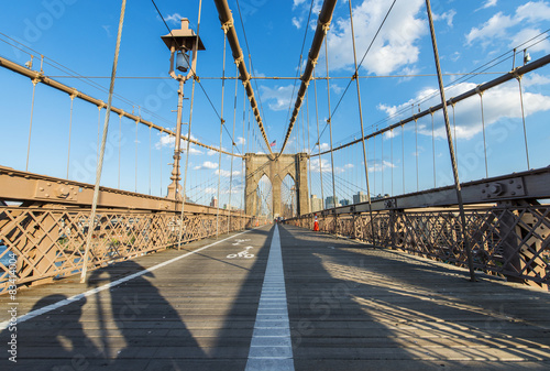 Obraz na płótnie NY Brooklyn Bridge w salonie