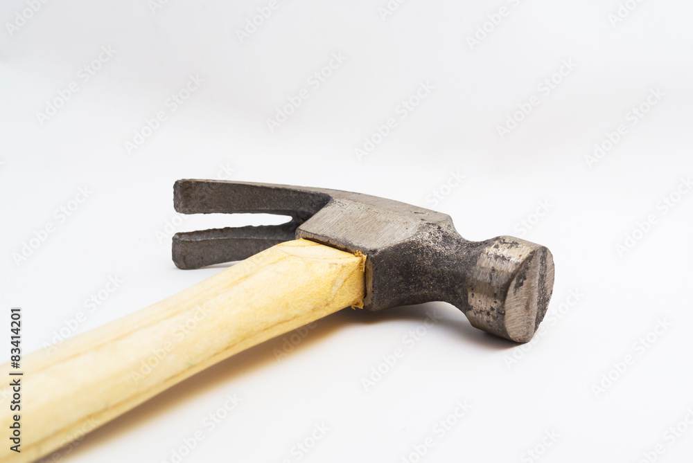 Small hammer in studio light