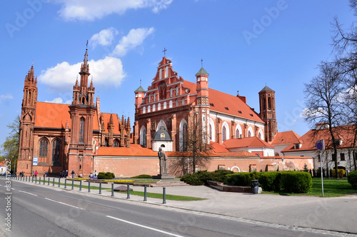 St. Anne's Church and Saints Francis Church in Vilnius.