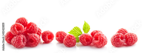 Tela heap of fresh raspberries
