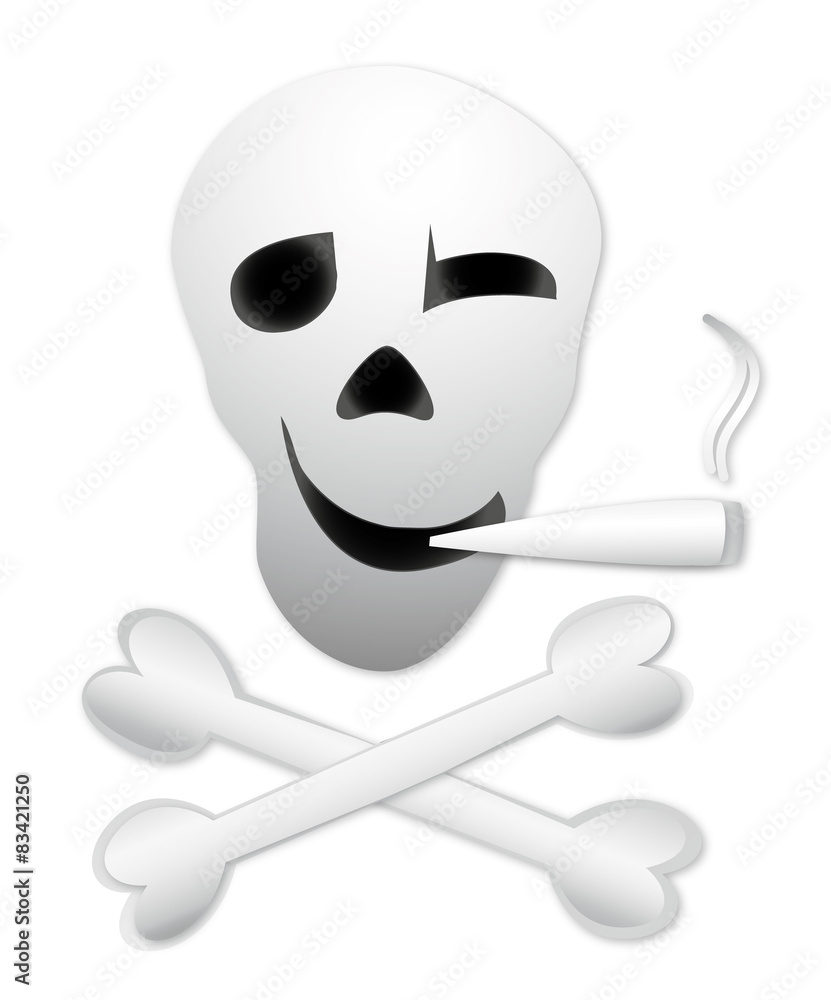 Kiffender Totenkopf Kiffender Totenkopf