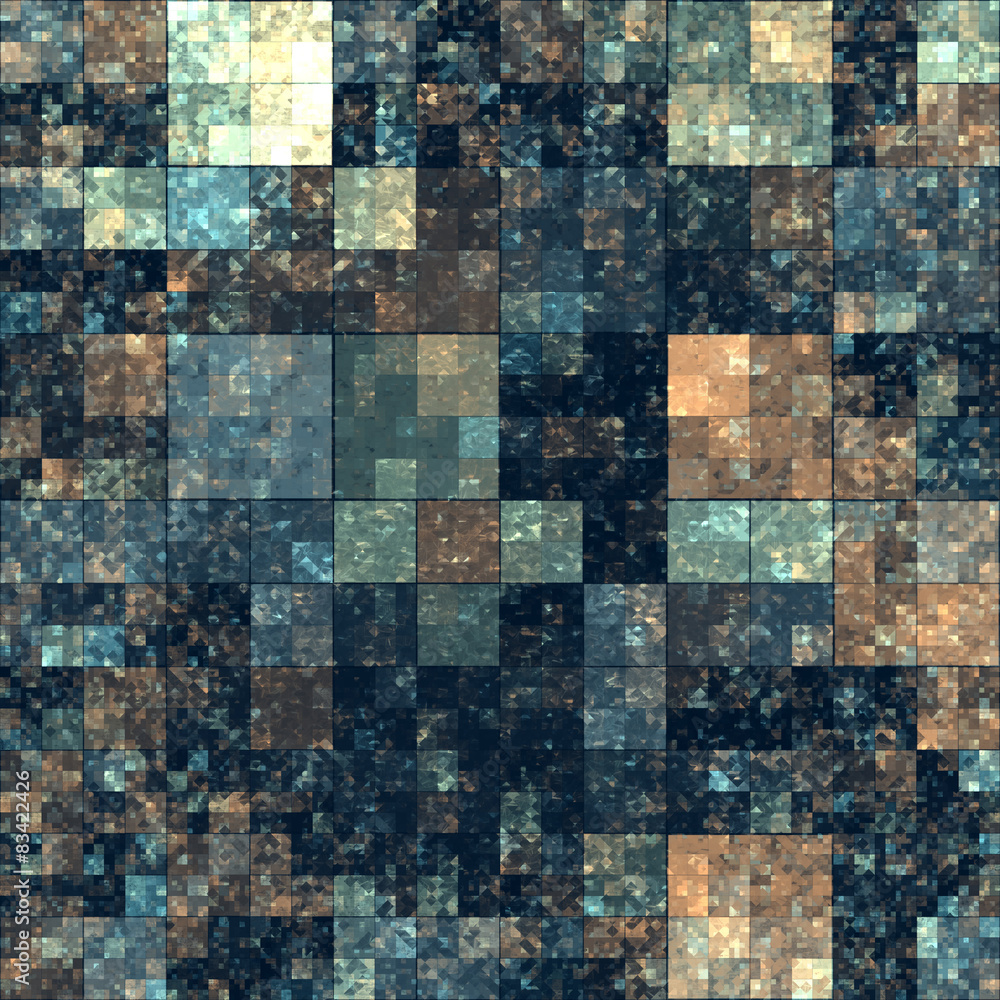 Cube shape kaleidoscope abstract background.