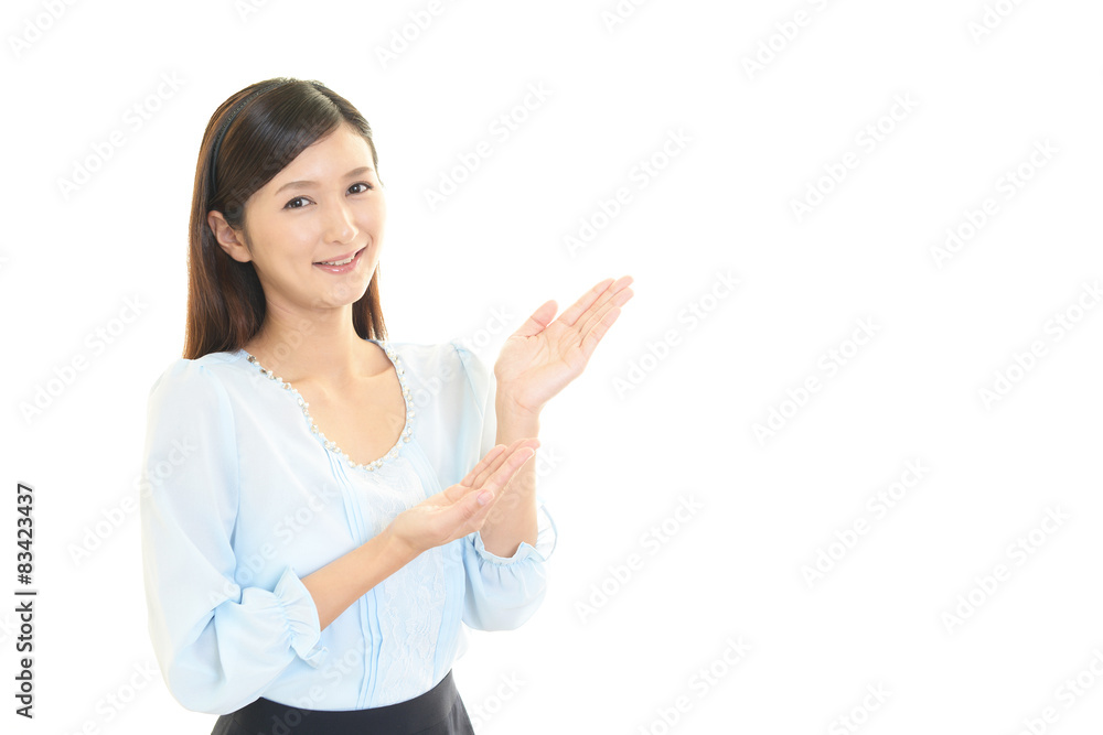 笑顔の女性 笑顔の女性