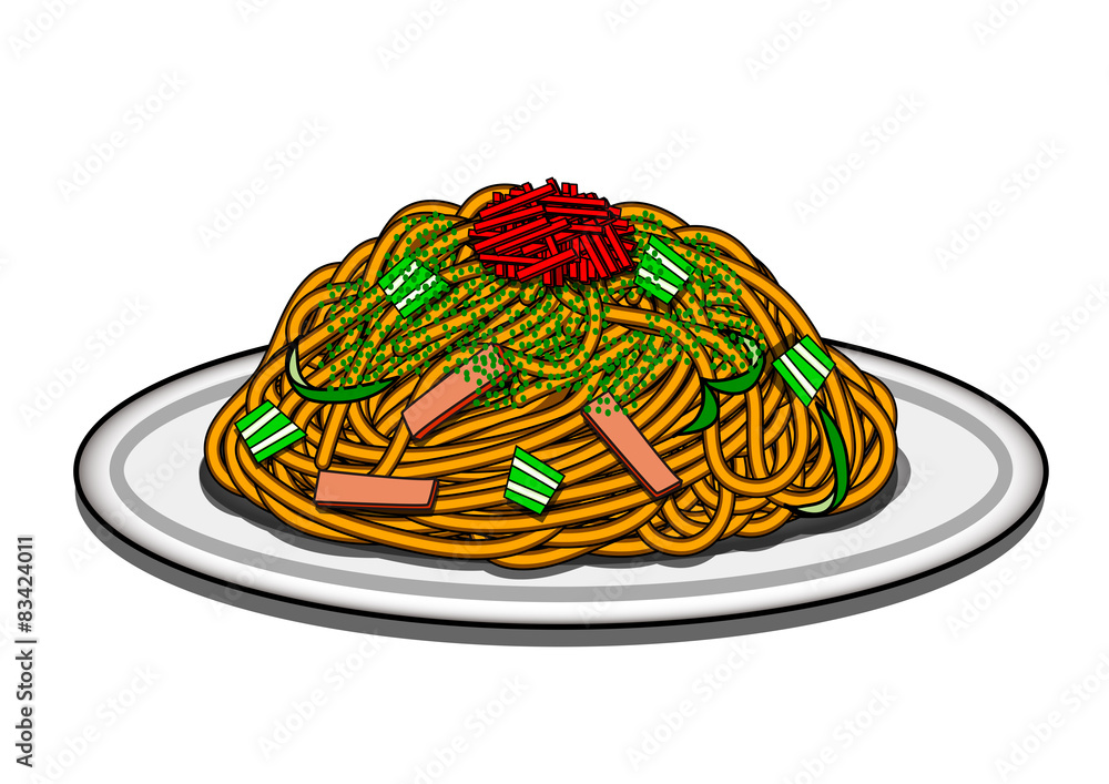 焼きそば Stock イラスト Adobe Stock 焼きそば Stock イラスト Adobe Stock